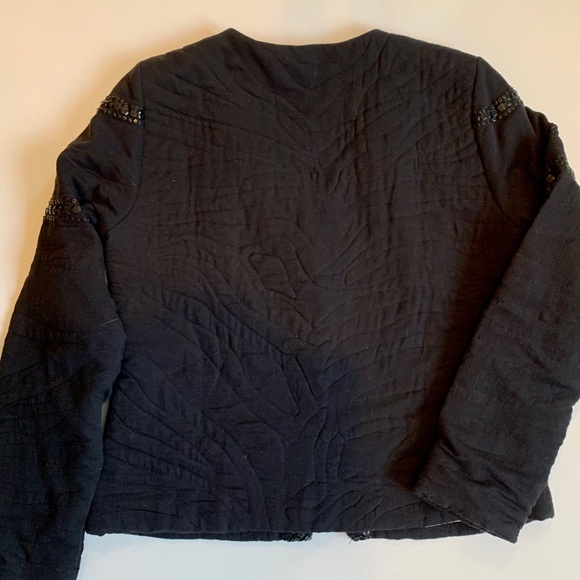 Stunning European Beaded and Quilted Jacket - Picture 4 of 9